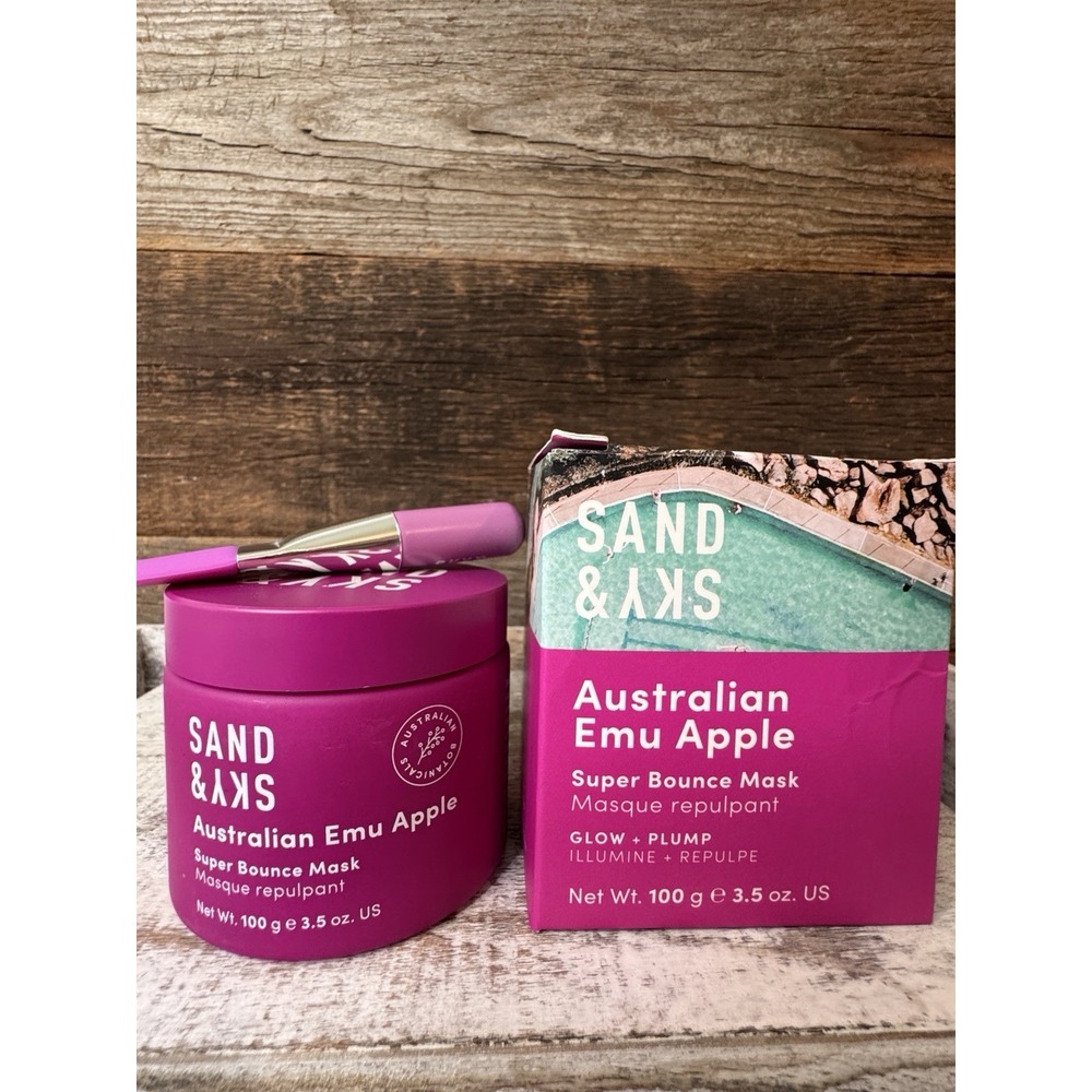 Sand & Sky Emu Apple Super Bounce Mask Glow + Plump NIB | MSRP = $35